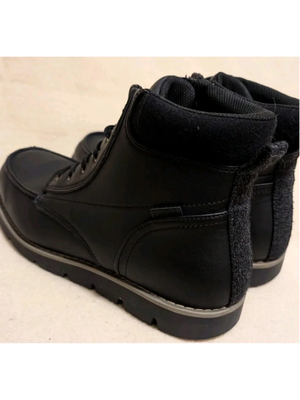 Levi's Mens Black Dean Moc Toe Lace Up Ankle Size 11 Boots F60